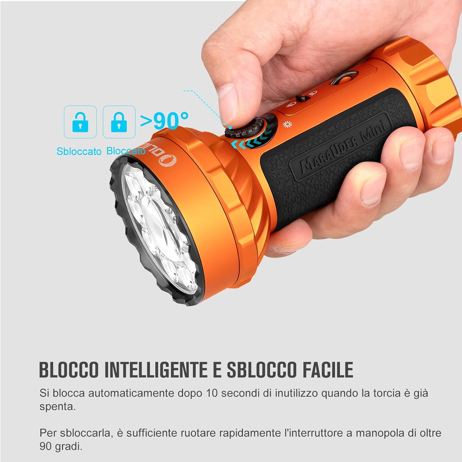 OLIGHT Marauder Mini - Torcia LED Professionale 7000 Lumen - immagine 5