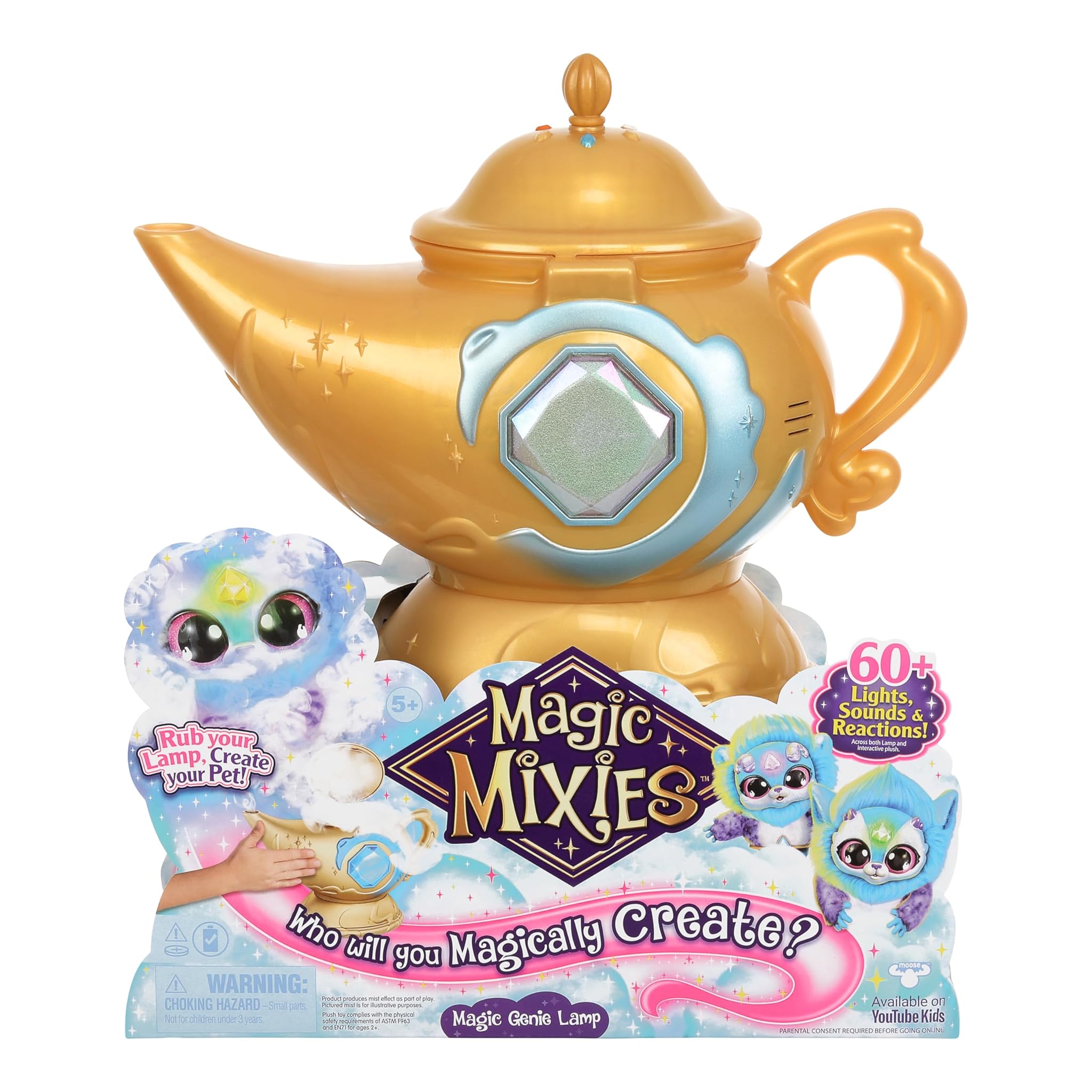 Magic Mixies Lampada Magic Genie-Blu, Colore, Medium, 14833