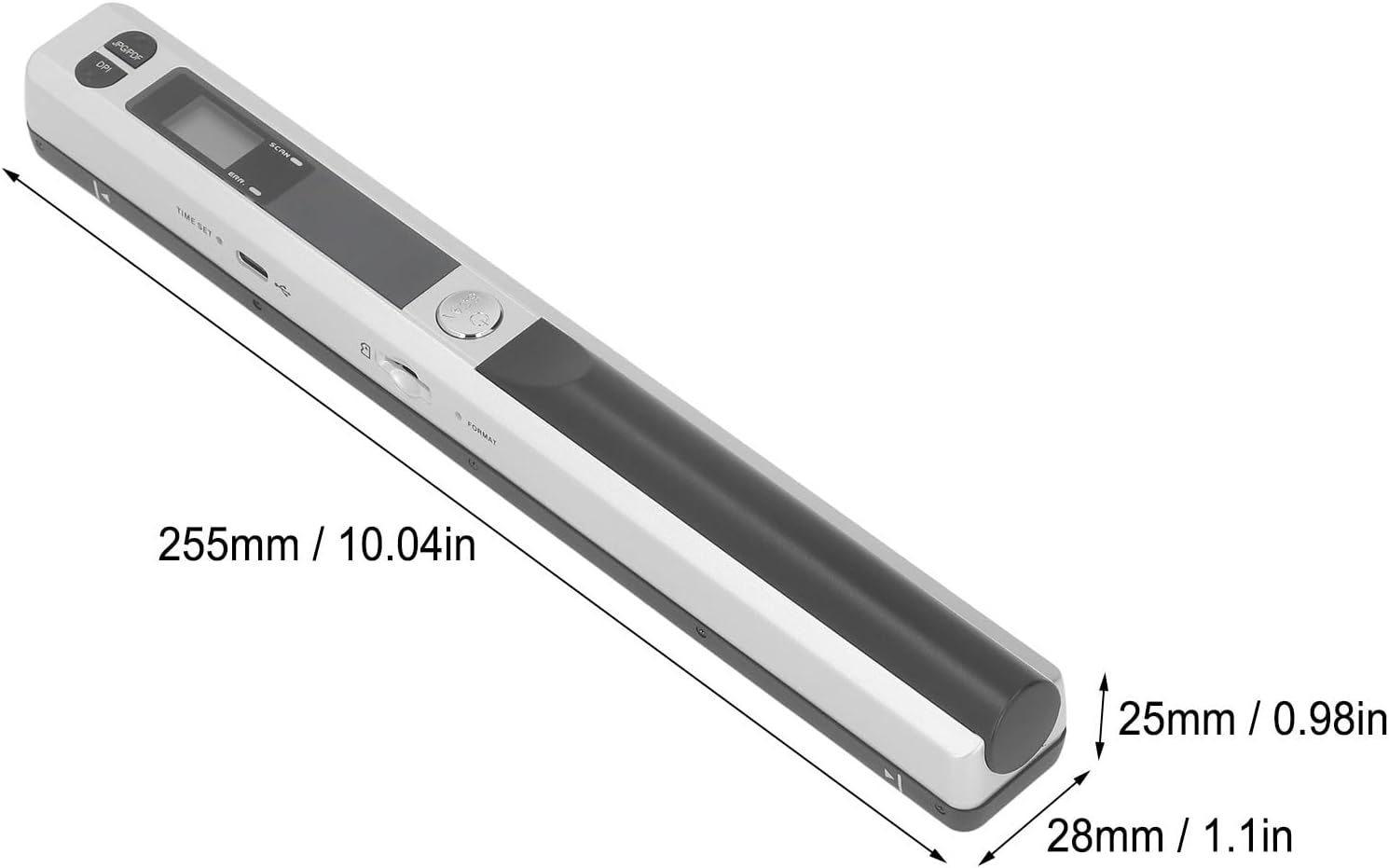 Scanner Portatile USB 2.0 per Documenti A4 (Argento) - immagine 2