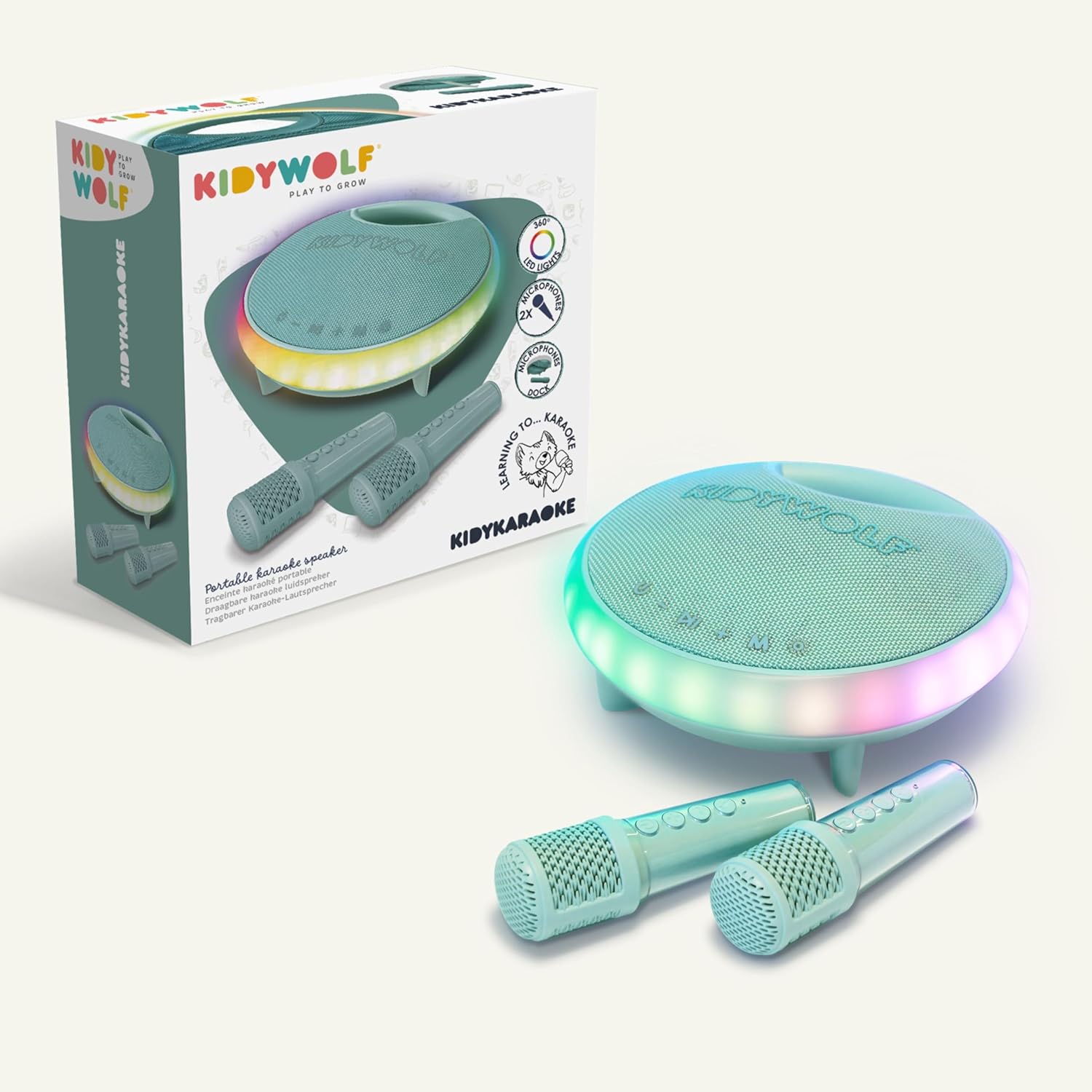 Kidywolf KIDYKARAOKE Draagbare Luidspreker met 2 microfoons - immagine 2