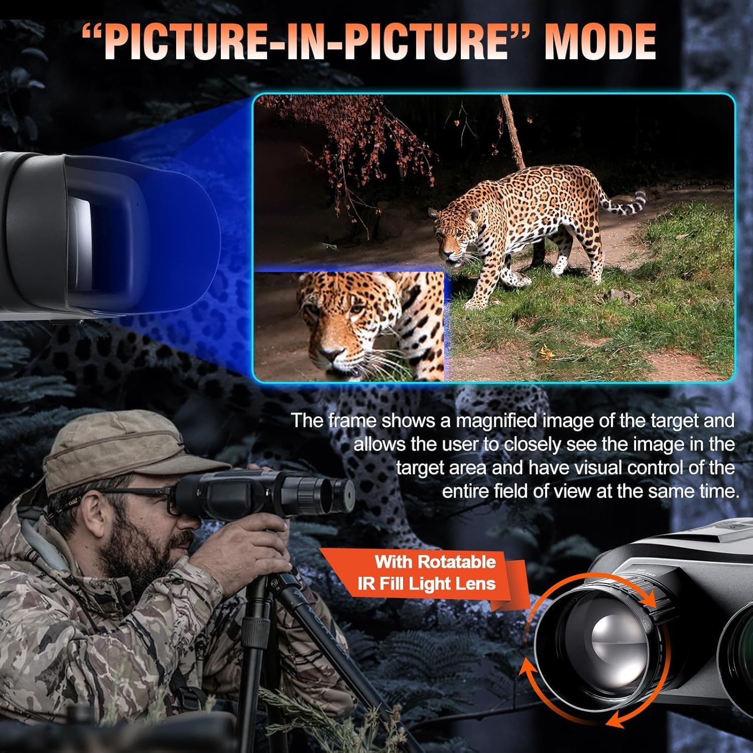 Binocolo Infrarossi Visione Notturna e Diurna 4K - immagine 4