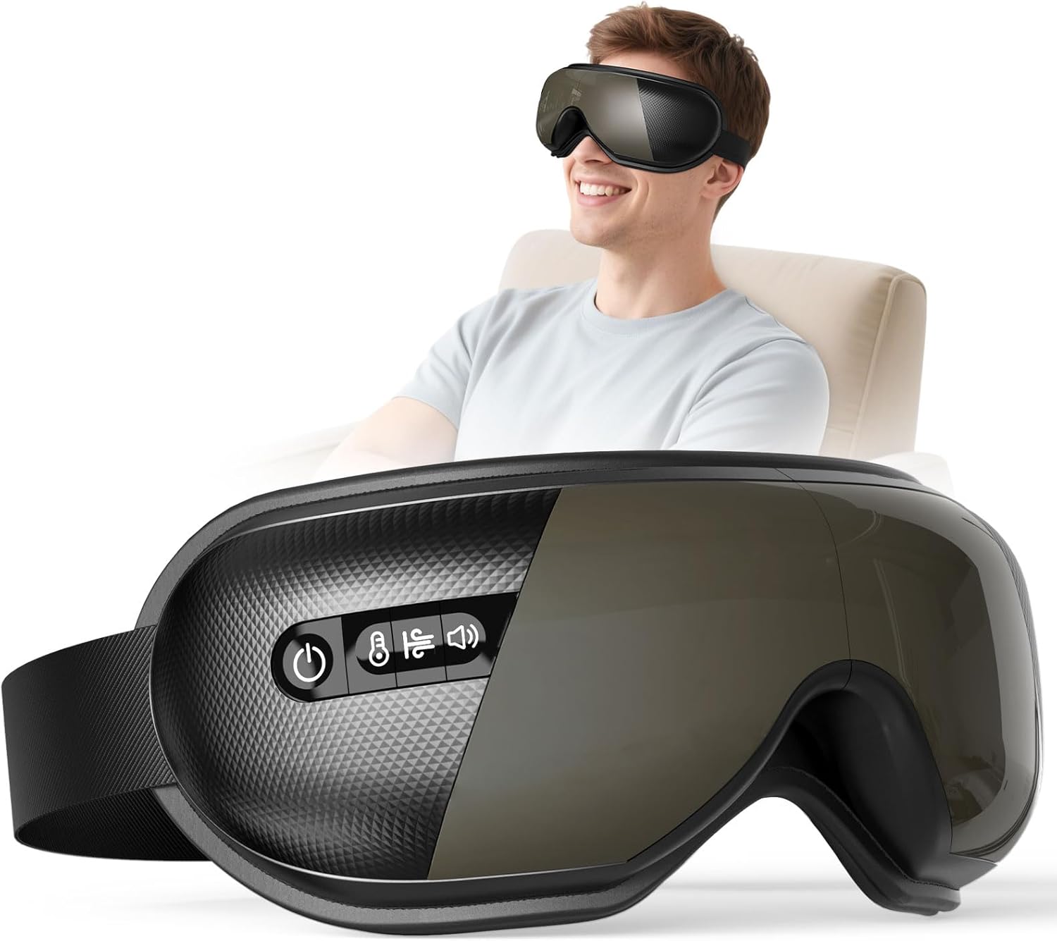 Massaggiatore per Occhi con Riscaldamento e Musica - immagine 1