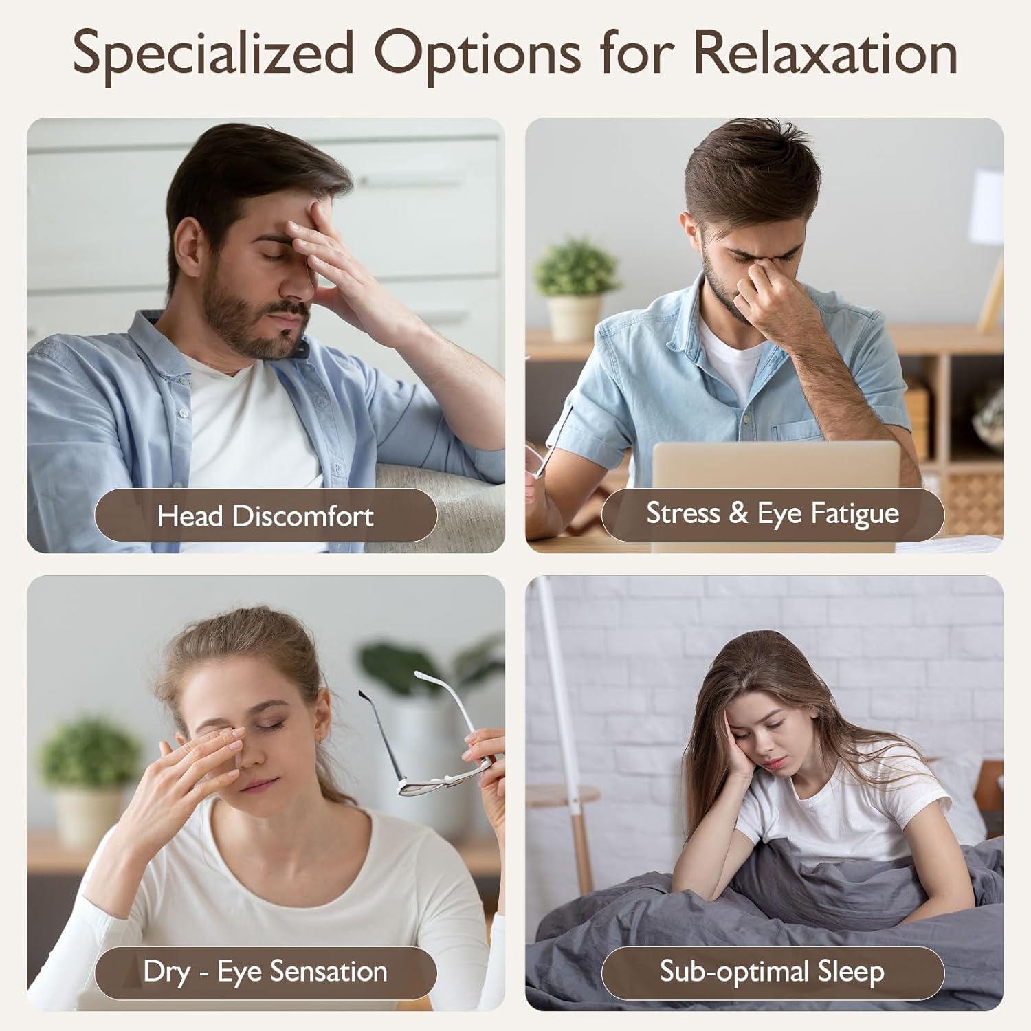 Massaggiatore per Occhi con Riscaldamento e Musica - immagine 8