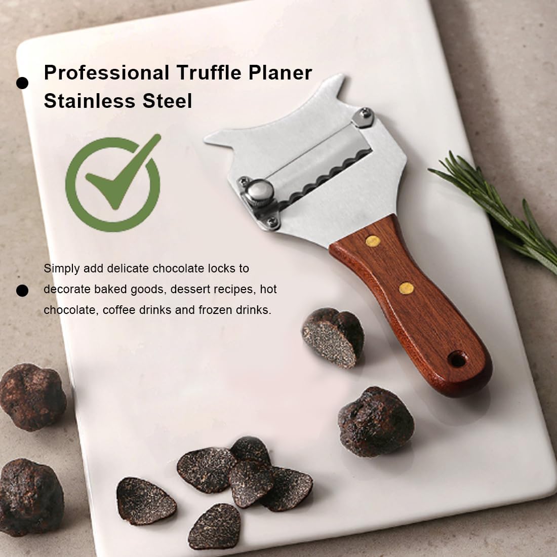 Affetta Tartufo Professionale in Acciaio Inox - immagine 4