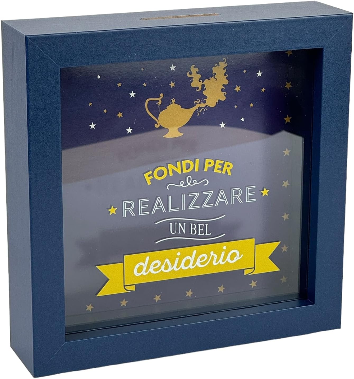 Salvadanaio Decorativo in Legno, Design Desiderio - immagine 1