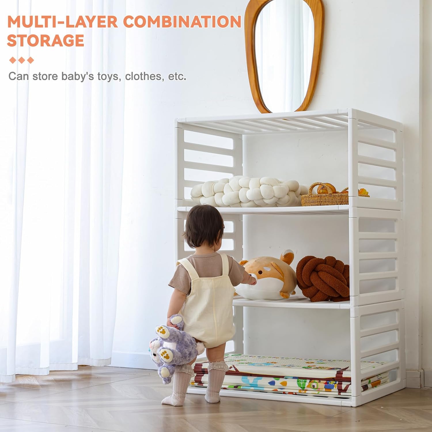 Gupamiga Box per Bambini Recinto Sicurezza 150x150 cm - immagine 6