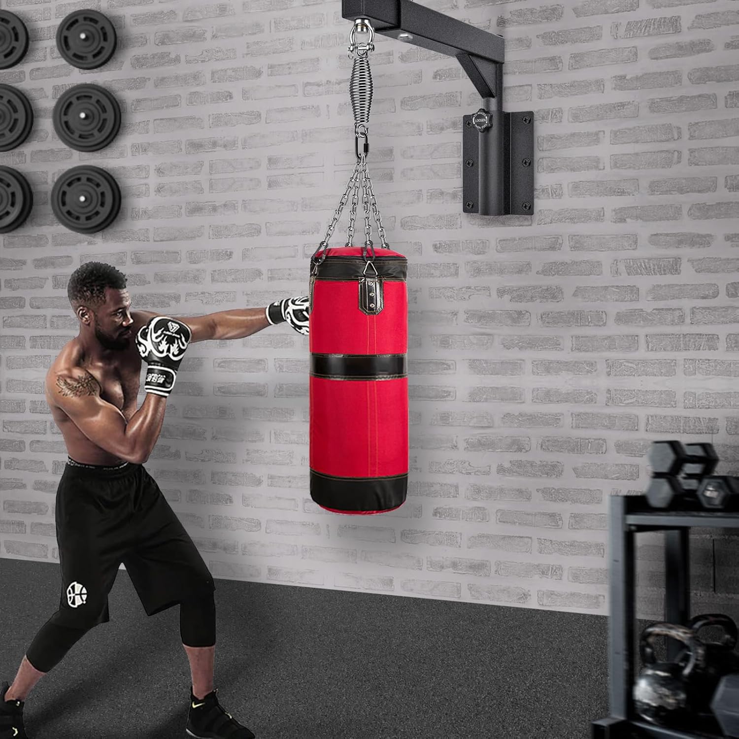 BeneLabel Staffa per Sacco da Boxe da Parete Resistente - immagine 2