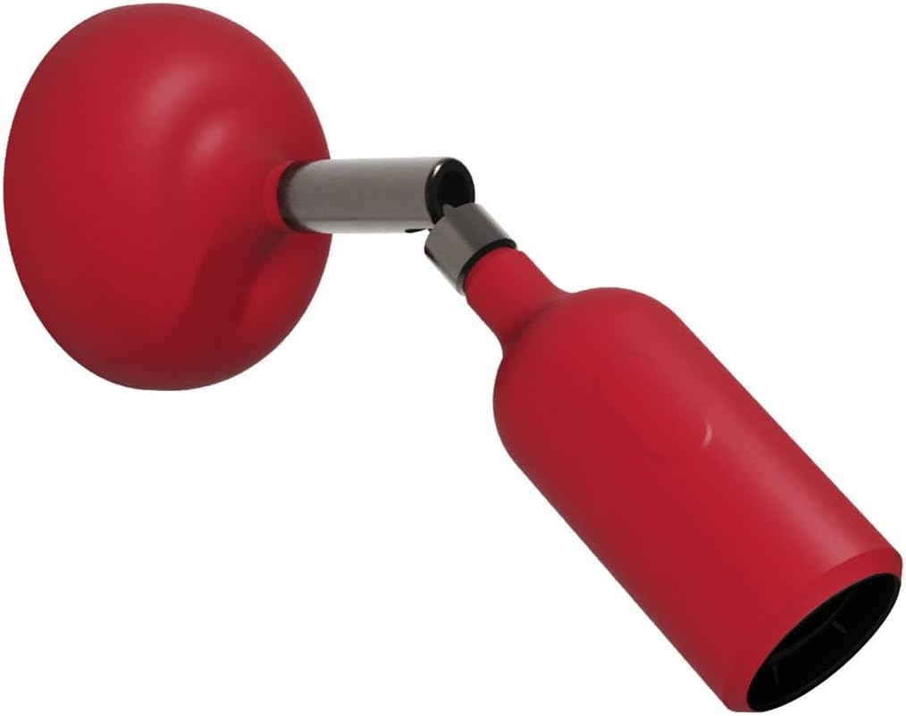 creative cables - Lampada Fermaluce Silicone Rosso - immagine 1