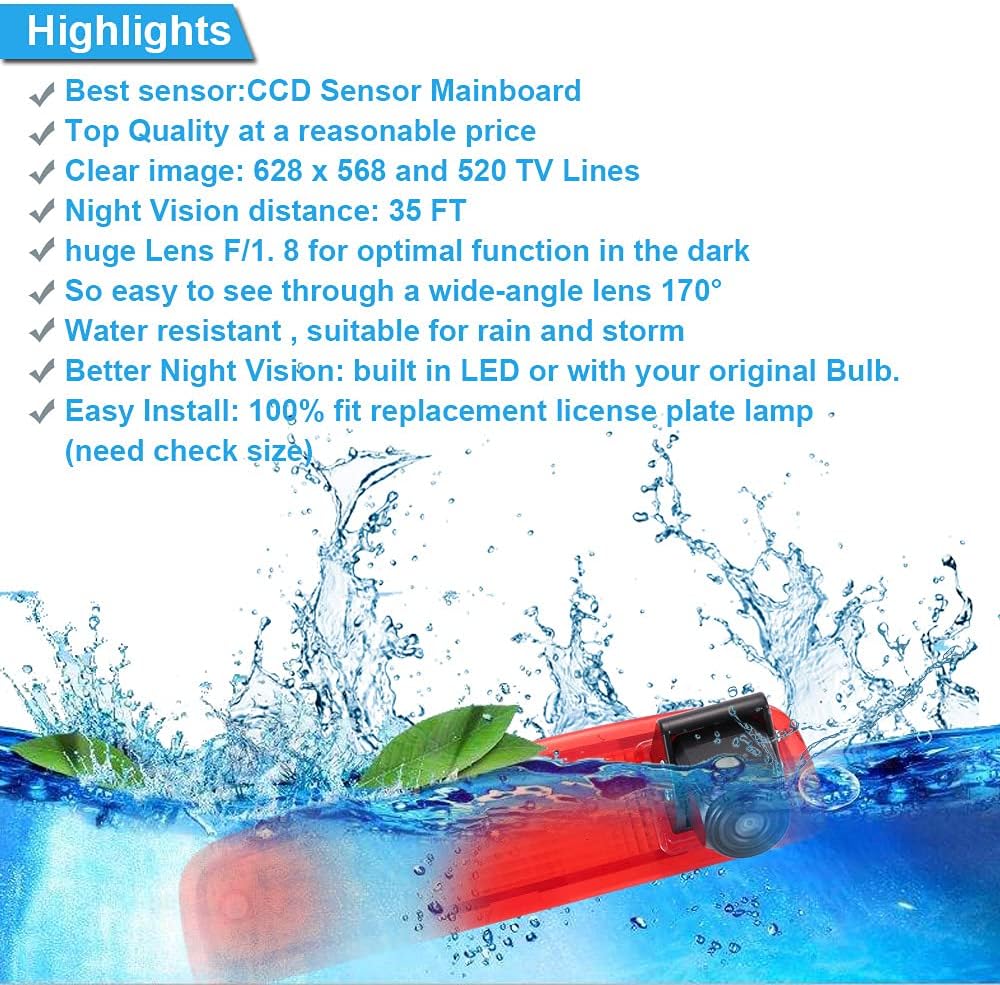 Specchio Retrovisore 4.3'' con Telecamera Posteriore 12mm - immagine 4