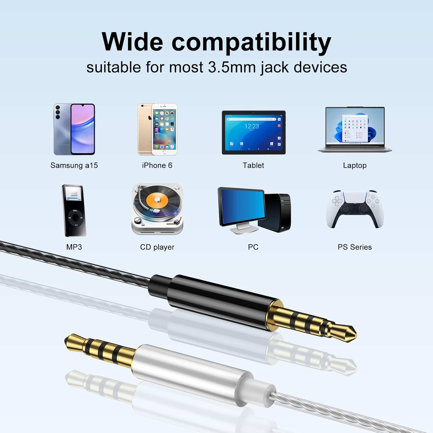 3 Pacco Cuffie In Ear con Filo e Microfono - immagine 6