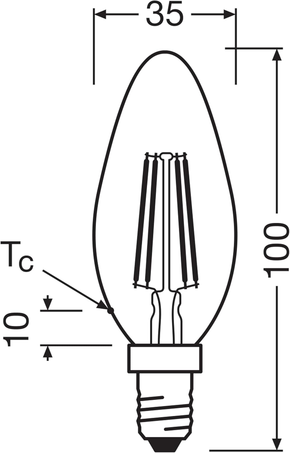 Osram Lampada LED Mini-Sferica E14 1.2W 2700K - immagine 4