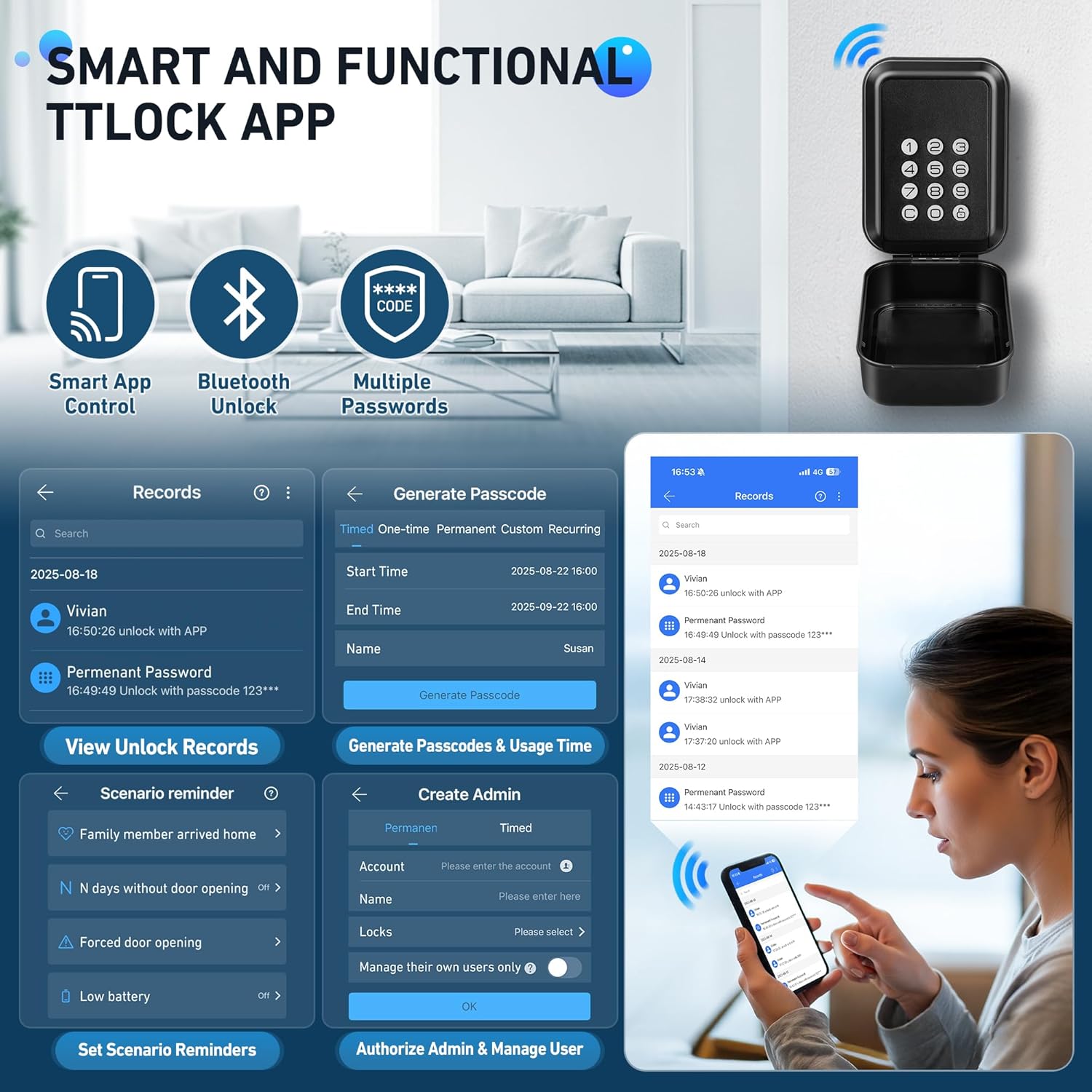 Cassetta di Sicurezza per Chiavi Esterno Impermeabile - immagine 4