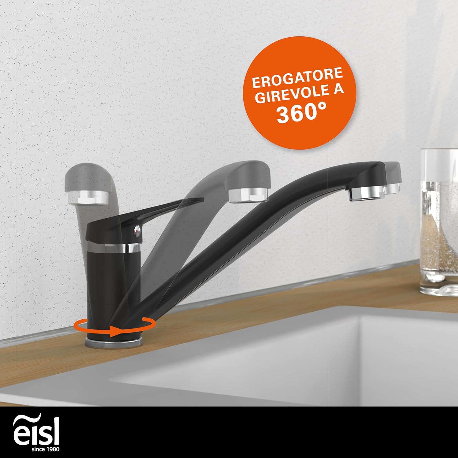 Eisl SPEED NI182SCR-B - Rubinetto Miscelatore Cucina - immagine 4