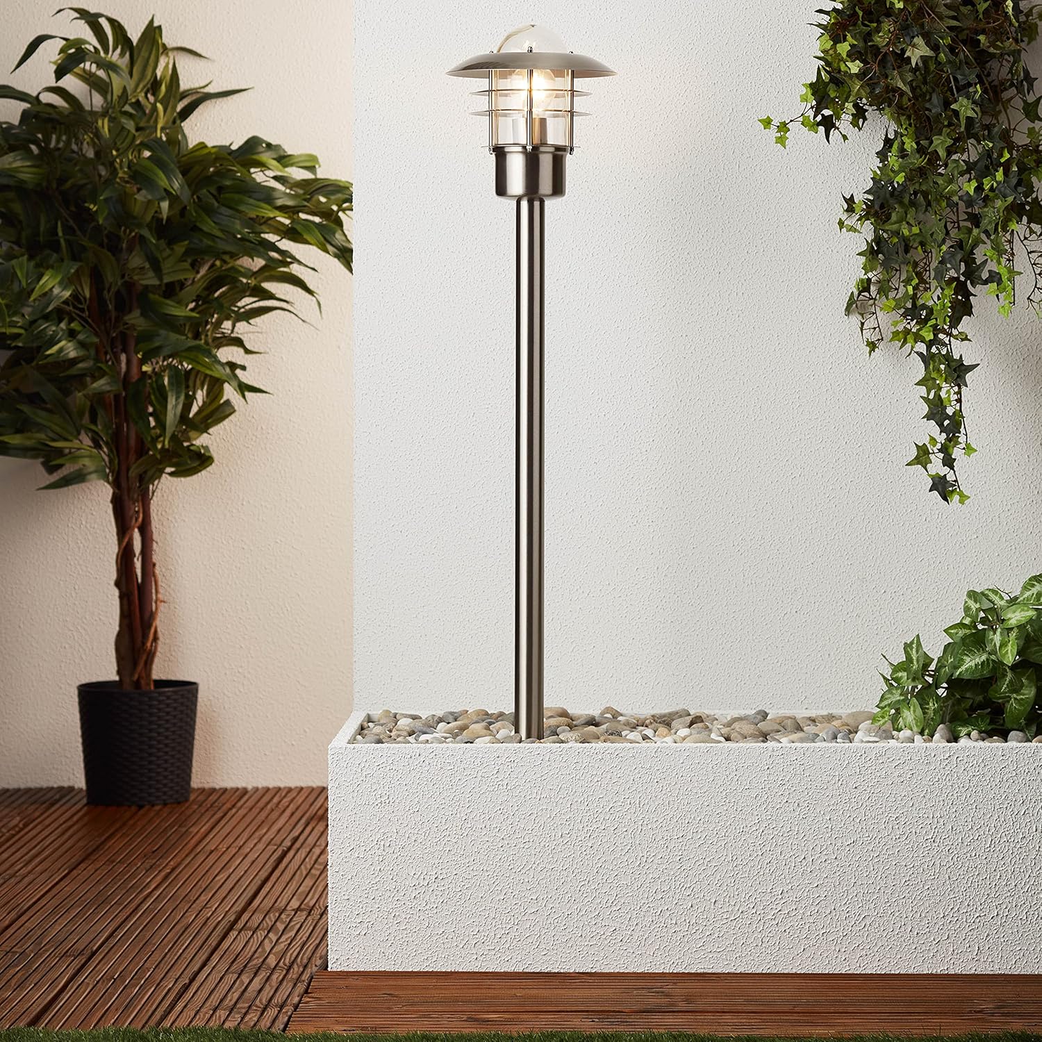 Brilliant, Lampada da terra per esterno, vetro - immagine 2