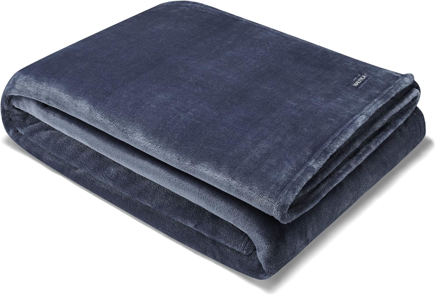 Nautica Collezione Solida - Coperta in Pile Leggero, Blu Navy