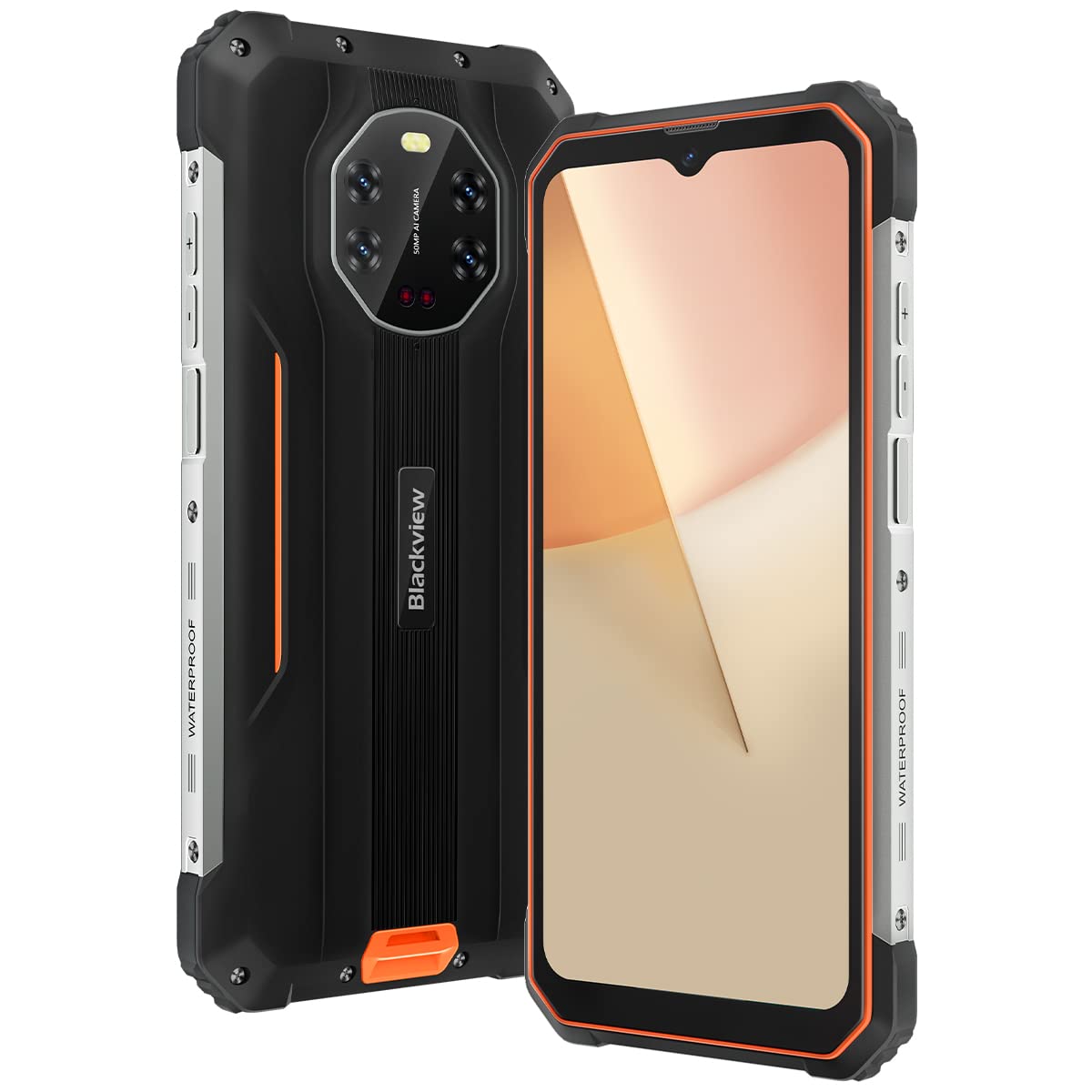 Blackview BL8800 - Smartphone Rugged 5G, Arancia