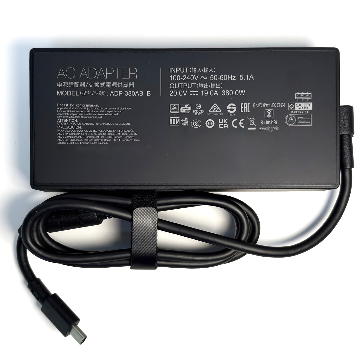 XITAIAN Alimentatore 20V 19A 380W (Rectangle Connector)