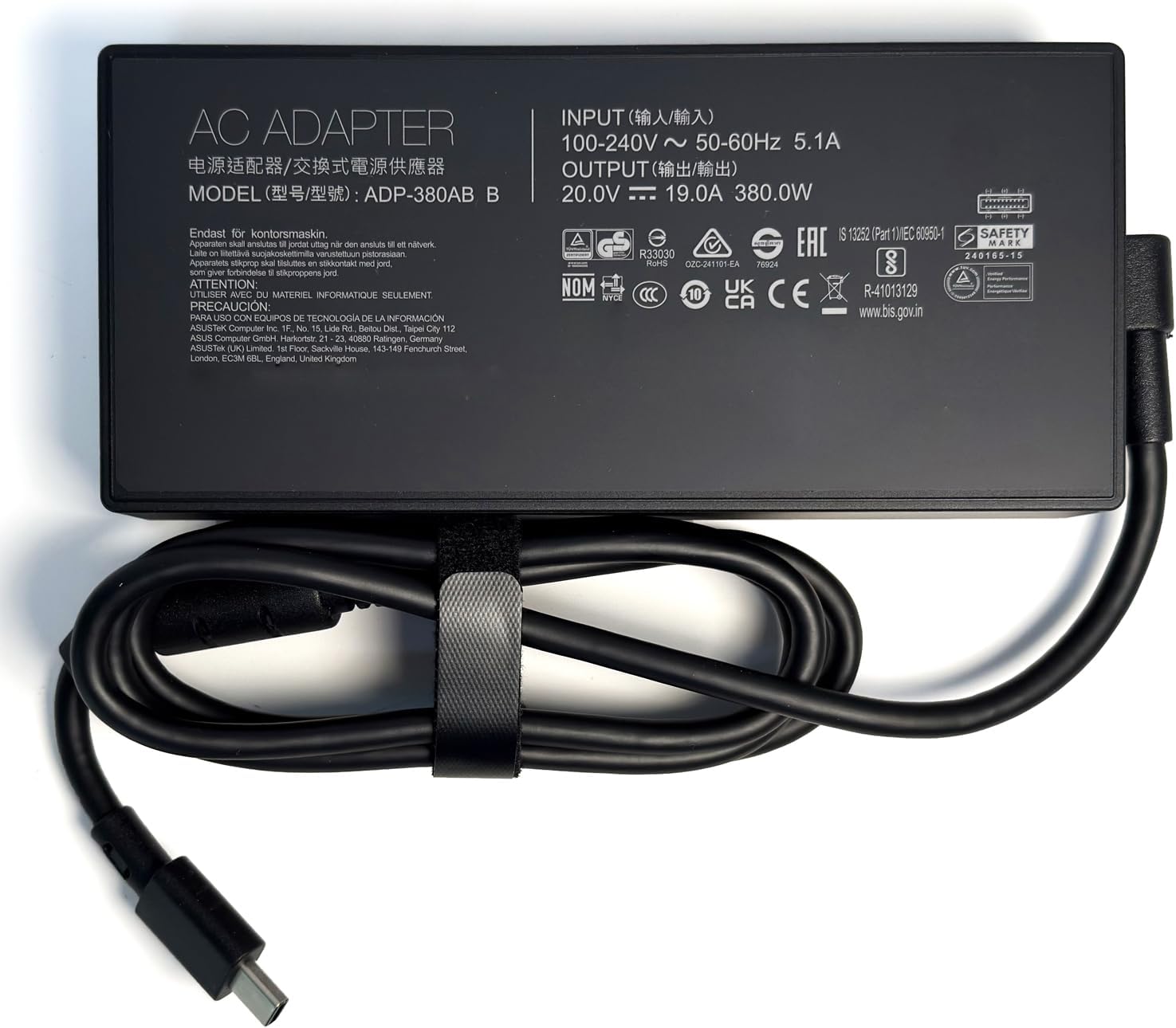 XITAIAN Alimentatore 20V 19A 380W (Rectangle Connector) - immagine 1