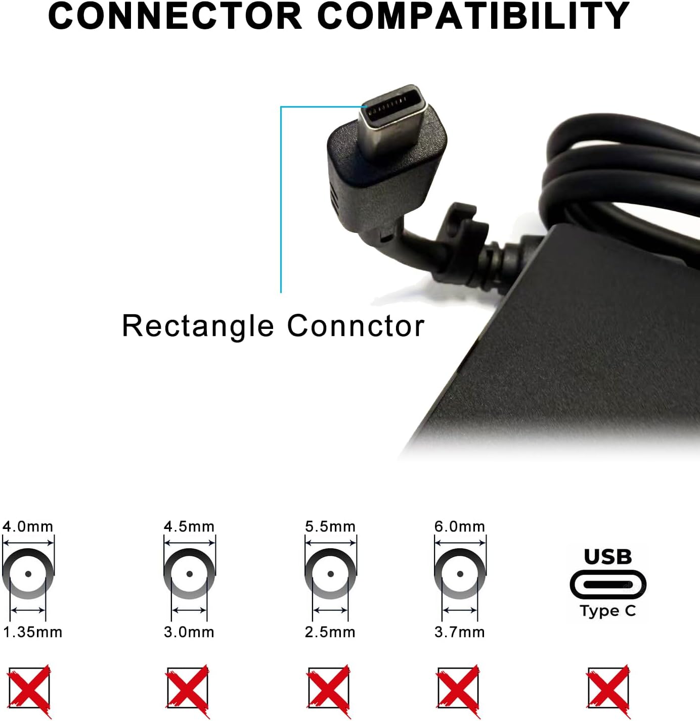 XITAIAN Alimentatore 20V 19A 380W (Rectangle Connector) - immagine 2