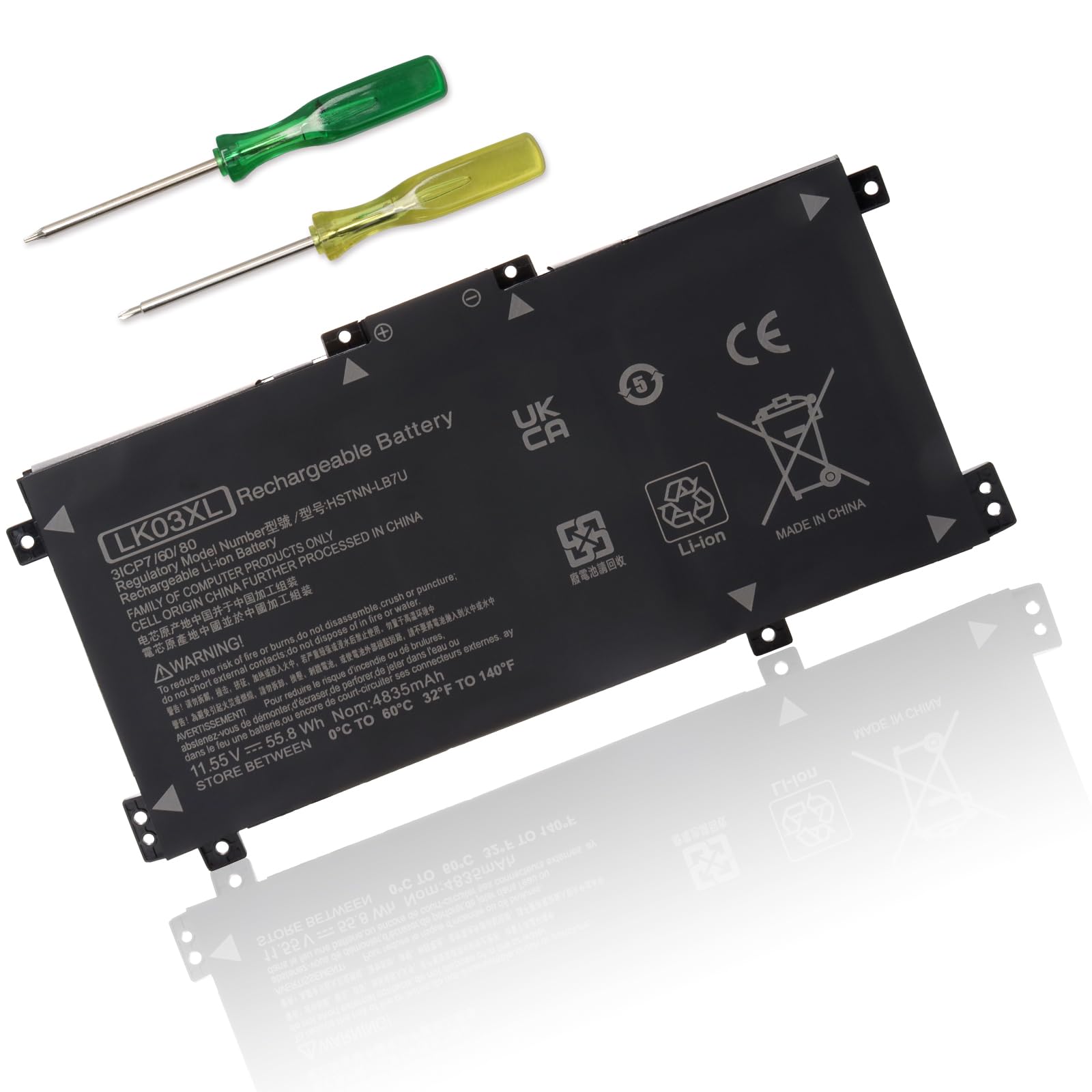 LK03XL Batteria per HP Envy x360 Convertible 15m-bq