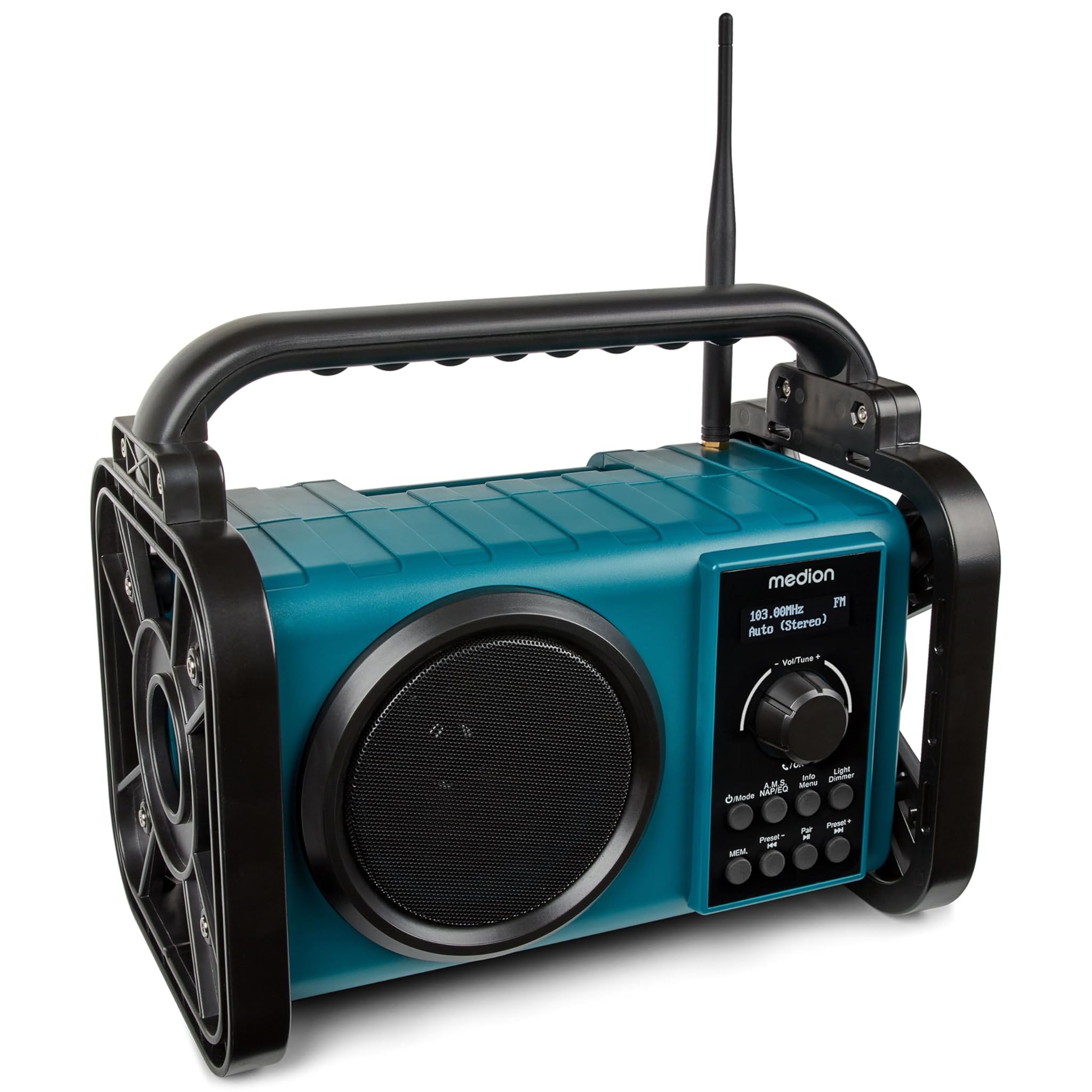 Medion E66877 Radio da Cantiere DAB+, Blu