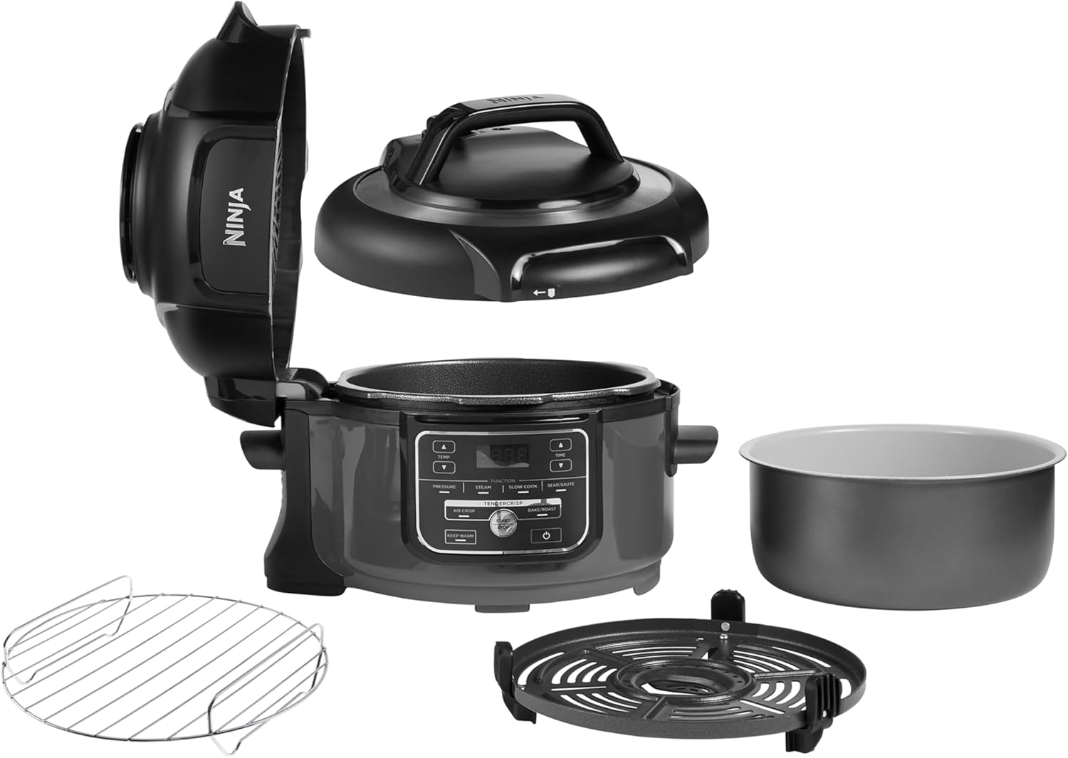 Ninja Foodi MINI Multicooker 6-in-1, 4,7L, Grigio/Nero - immagine 2