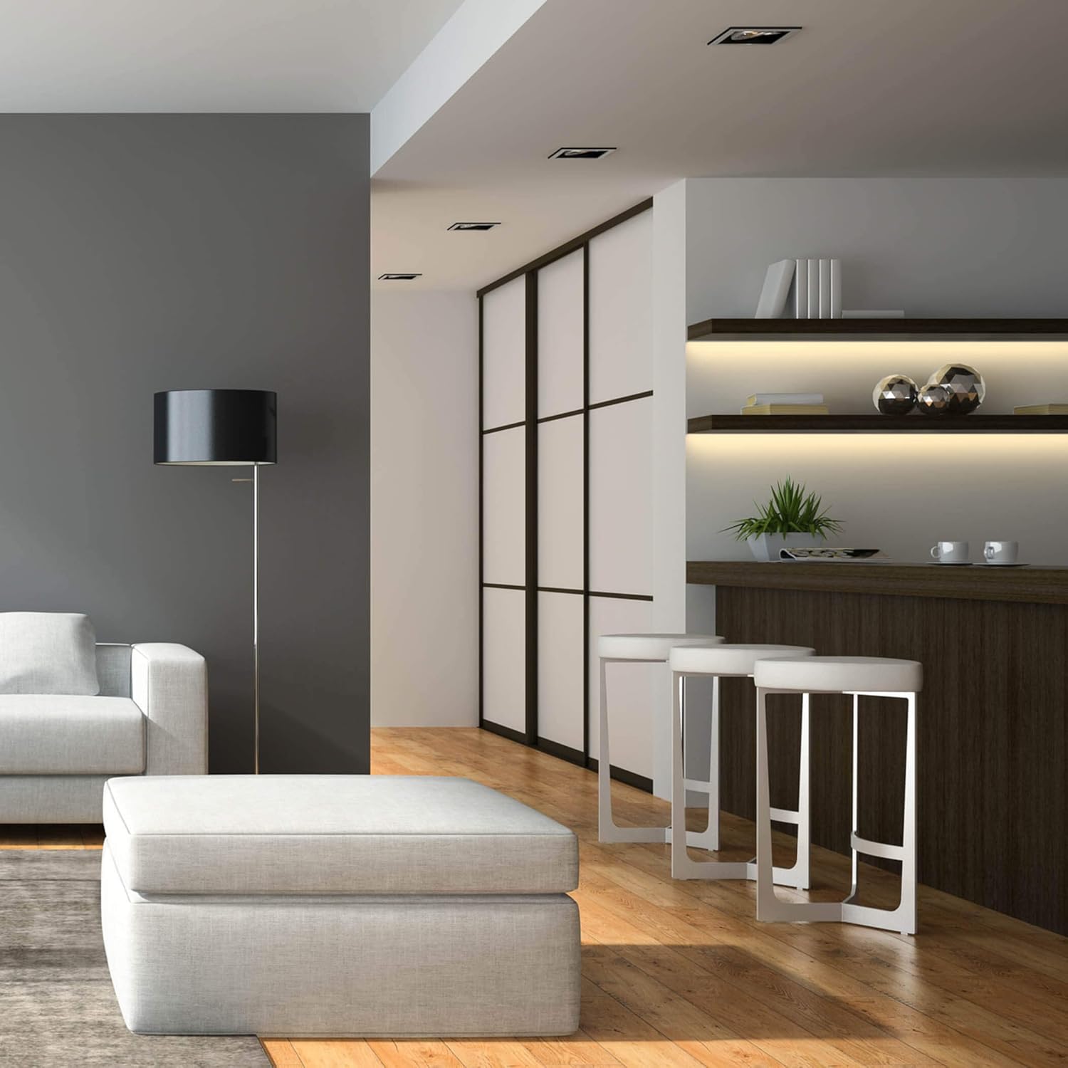 Sebson® LED Sottopensile 60cm 11W Luce Calda - immagine 7