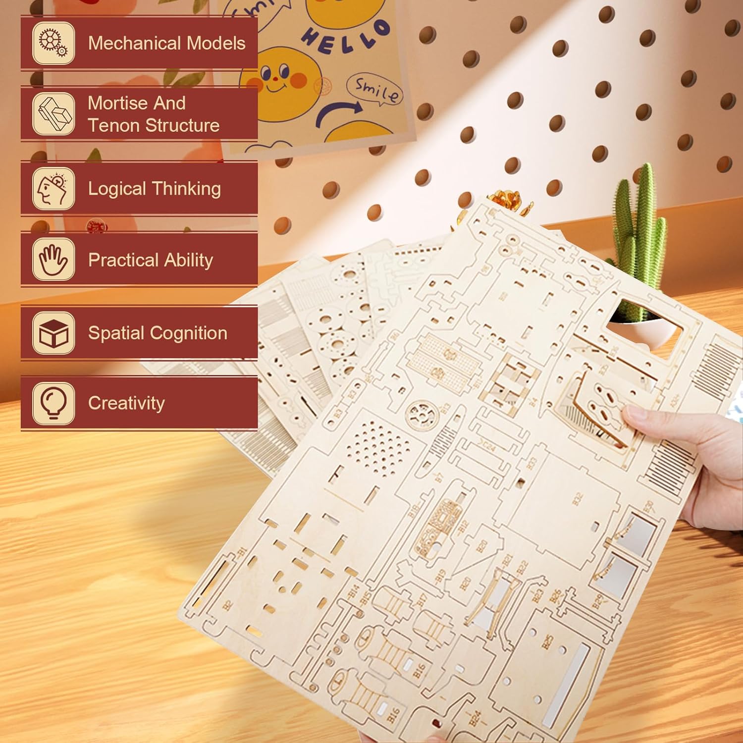 Puzzle 3D in Legno per Adulti - Auto e Moto 417 Pezzi - immagine 5