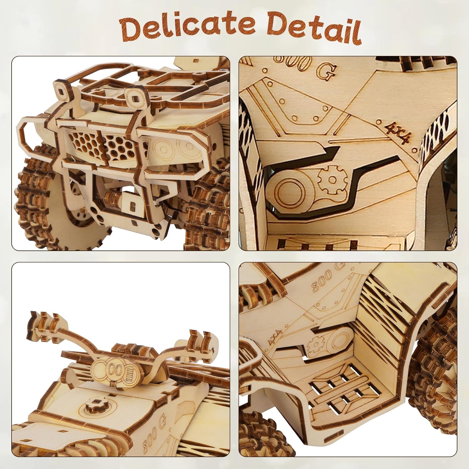 Puzzle 3D in Legno per Adulti - Auto e Moto 417 Pezzi - immagine 6