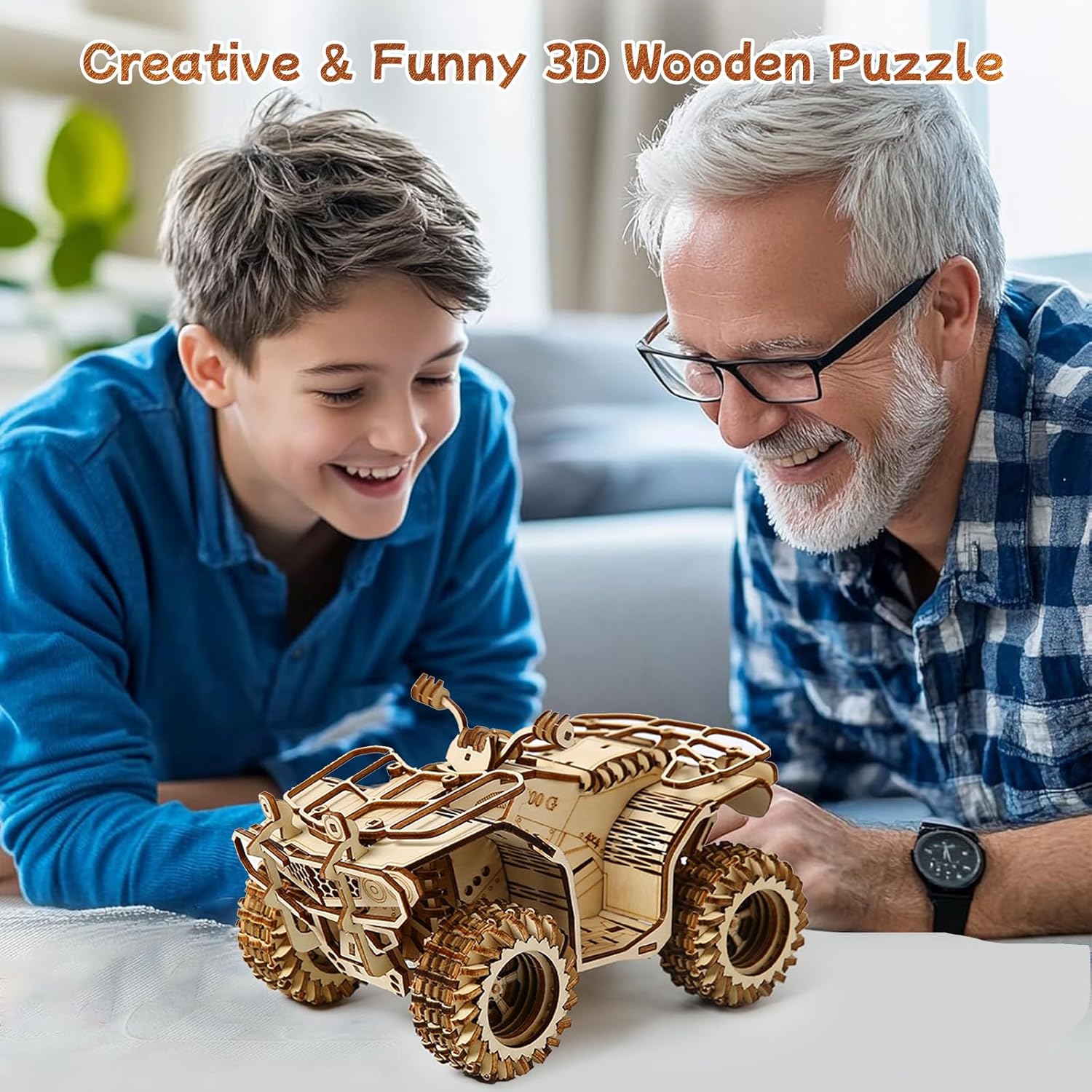 Puzzle 3D in Legno per Adulti - Auto e Moto 417 Pezzi - immagine 7