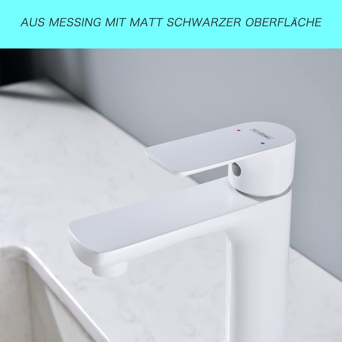 rubinetto bagno lavabo Ottone (bianco) - immagine 2