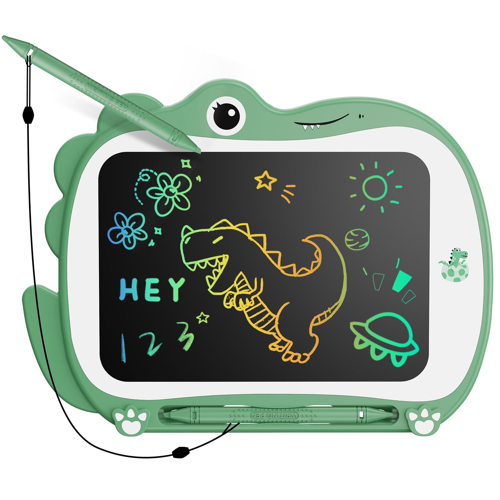 Genialba Dinosauro - Tavoletta da Disegno LCD 8.5 pollici, Verde