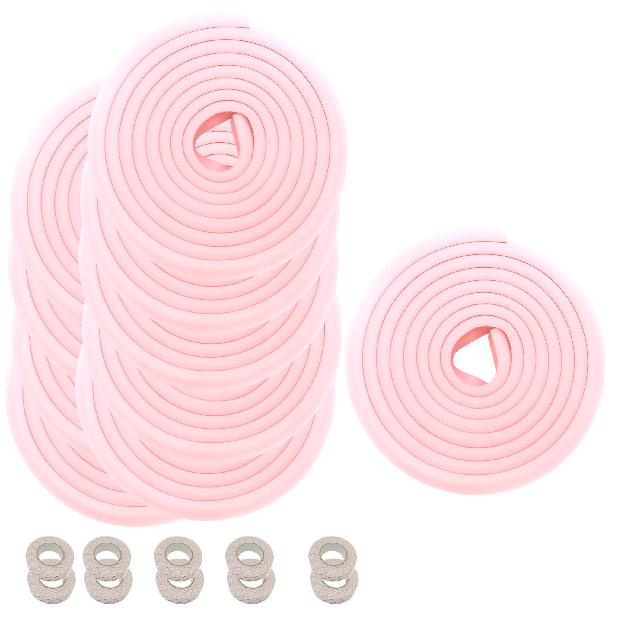 Himry 50M Protezione Bordi L-Forma in Schiuma Rosa