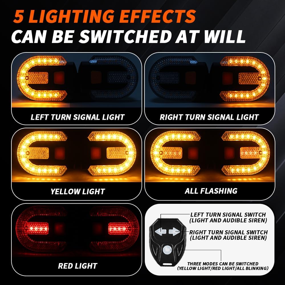 Fanalini Posteriori Bici con Telecomando USB - immagine 2