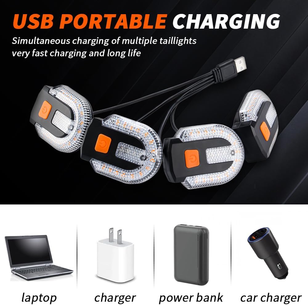 Fanalini Posteriori Bici con Telecomando USB - immagine 5