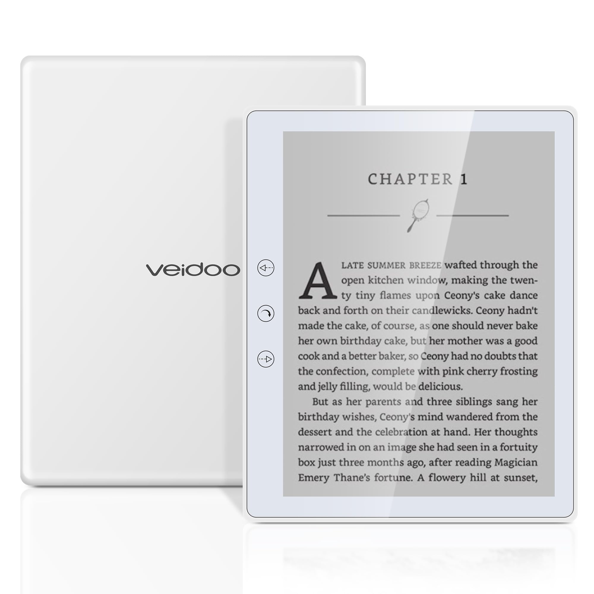 Veidoo Lettore Elettronico 5.8" HD E-Ink 32GB ROM, Bianco