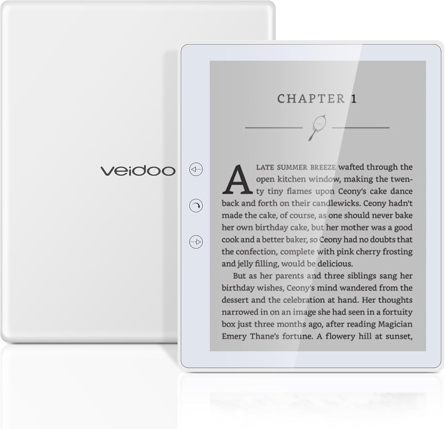 Veidoo Lettore Elettronico 5.8" HD E-Ink 32GB ROM, Bianco - immagine 1