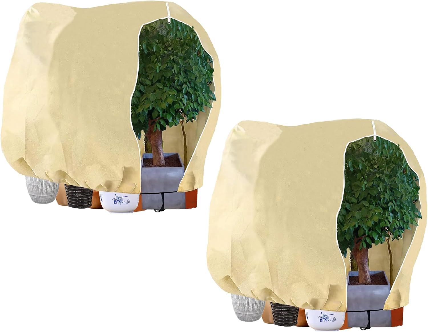 2 Pezzi Cappuccio Protezione Piante Invernale 120x180cm - immagine 1