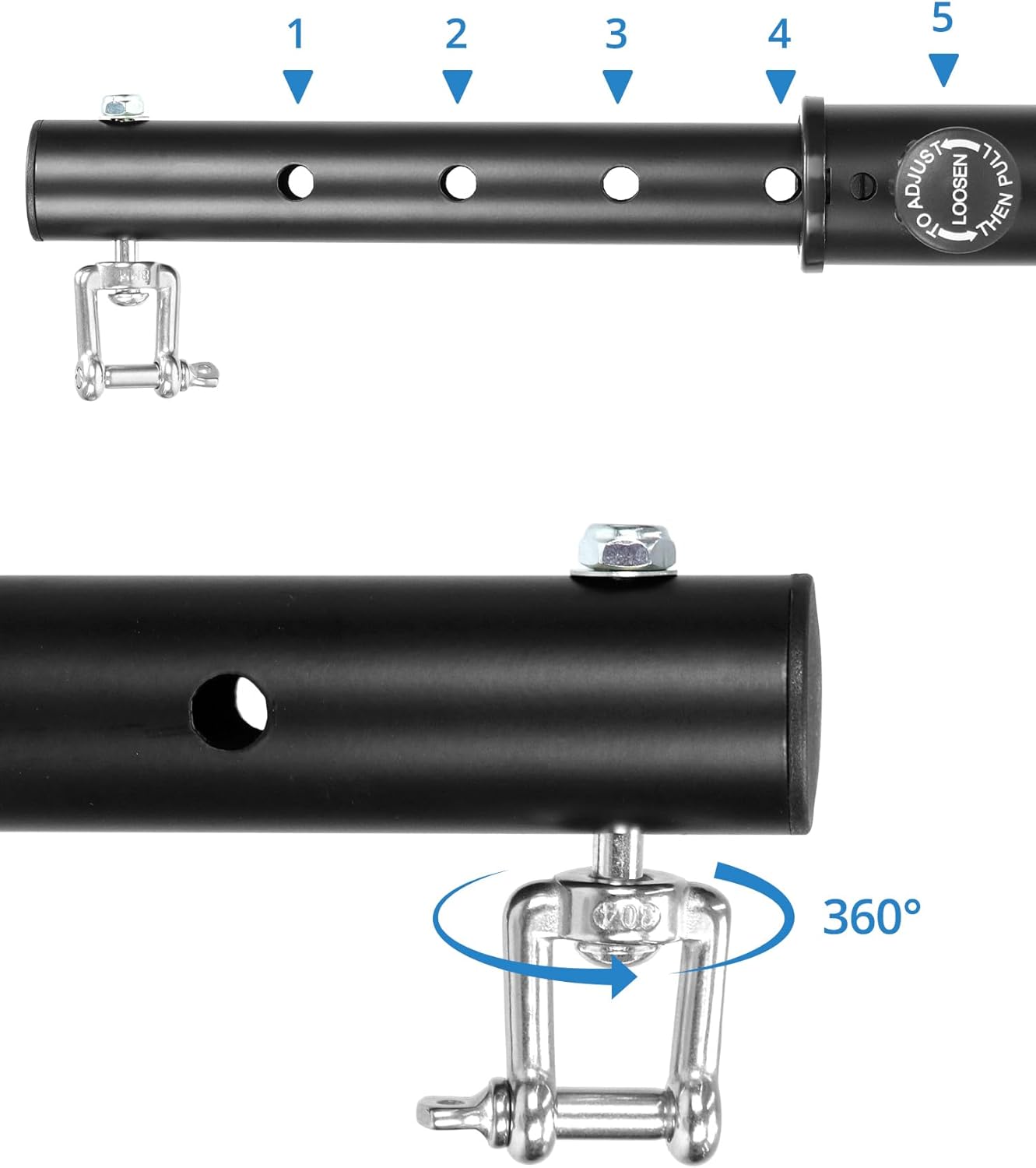 QWORK® Supporto Sacco da Boxe in Acciaio Massiccio - immagine 3