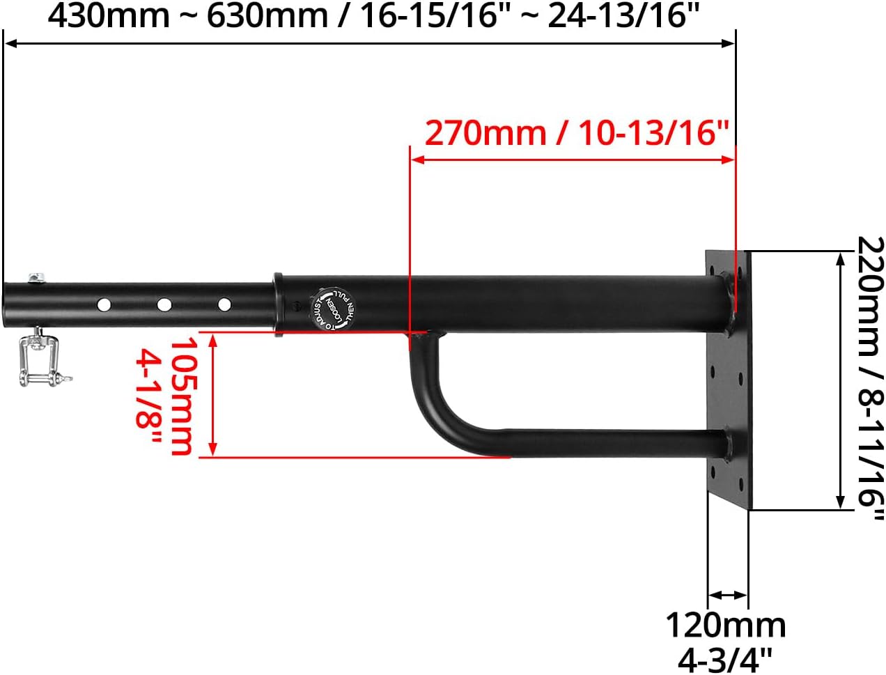 QWORK® Supporto Sacco da Boxe in Acciaio Massiccio - immagine 6