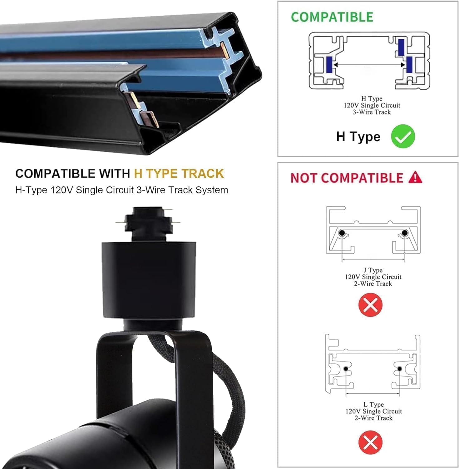 Bravsekai Lampada Faretti LED Soffitto GU10 6 Luci - immagine 3
