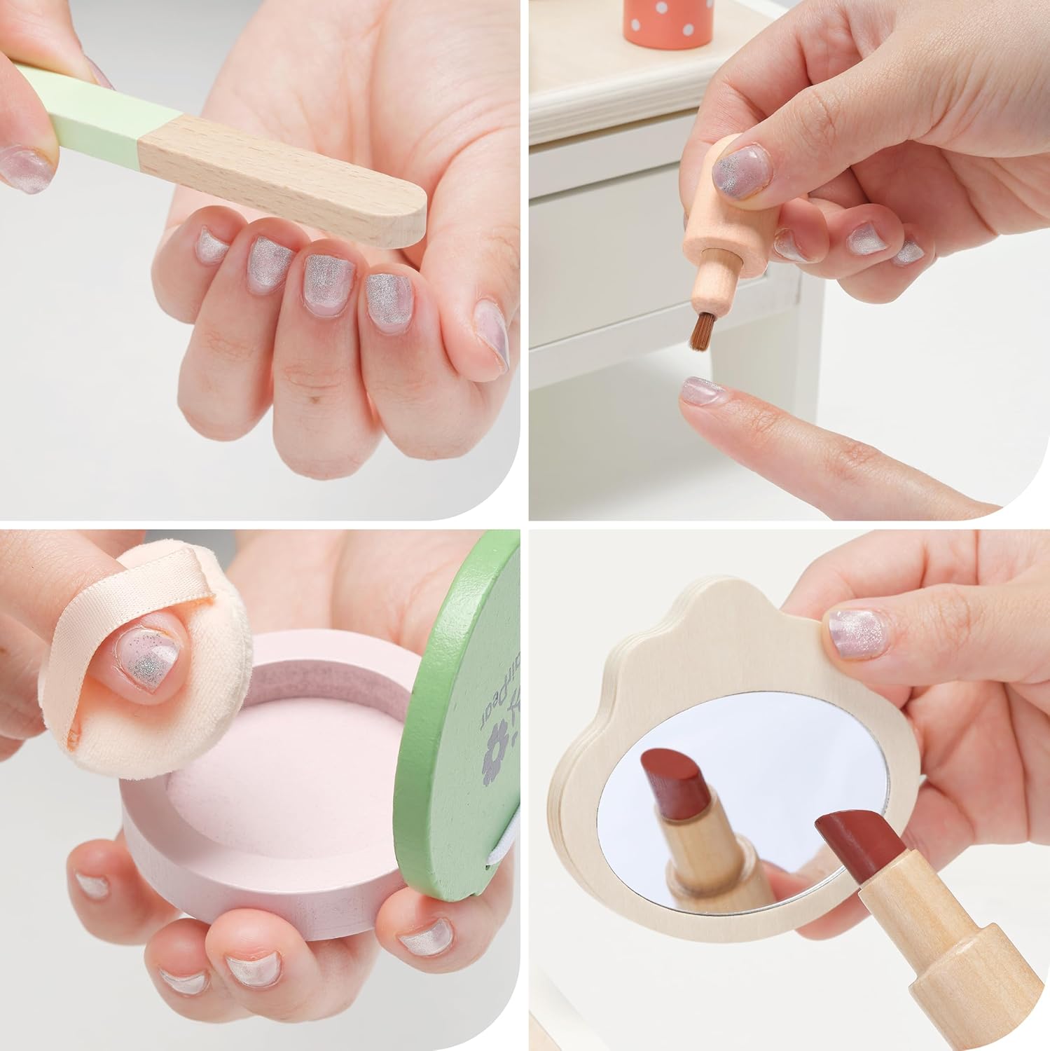 PairPear Set da toeletta in legno - immagine 4