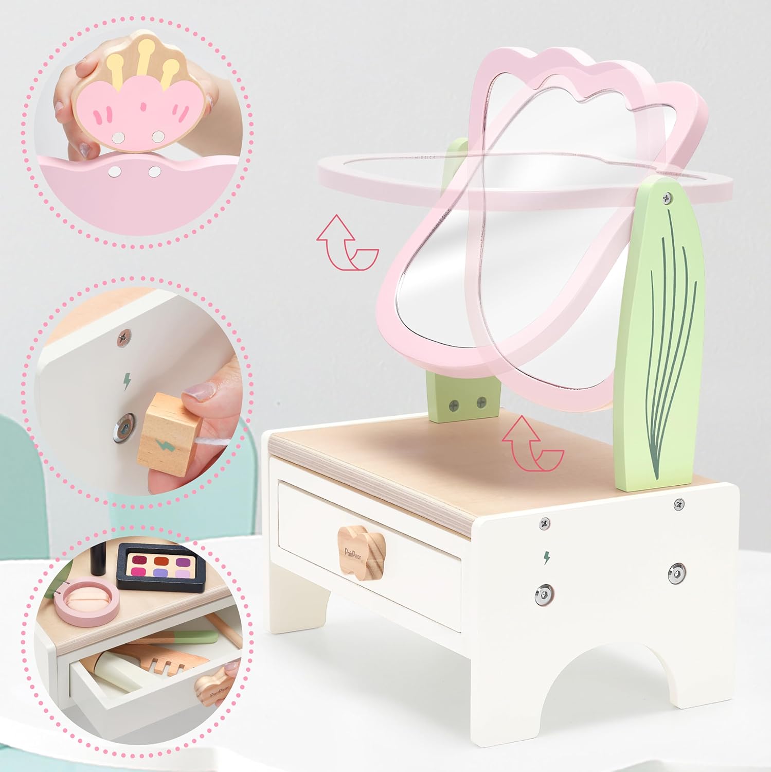 PairPear Set da toeletta in legno - immagine 5