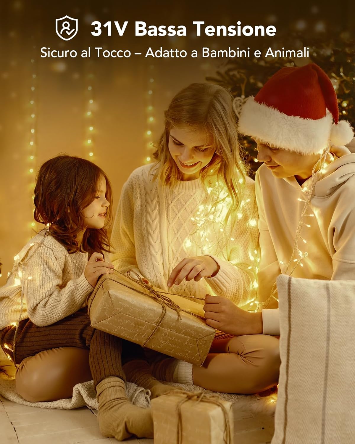 Tenda Luminosa 6Mx3M 600 LED Luci Natale Esterno - immagine 6