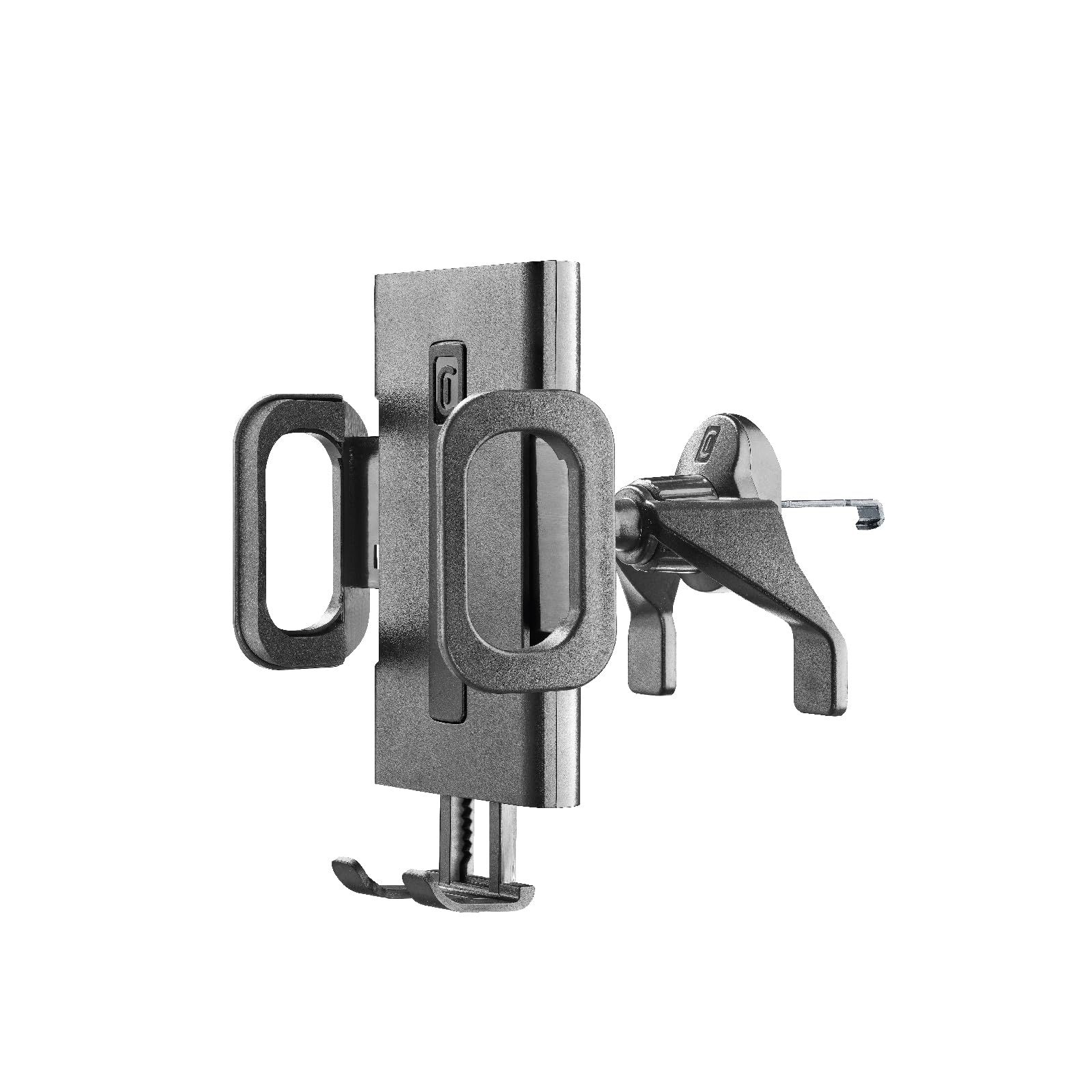 cellularline - Hug Fit - Supporto smartphone per auto - Fissaggio alle Bocchette di Aerazione - Compatibilità Universale - Nero