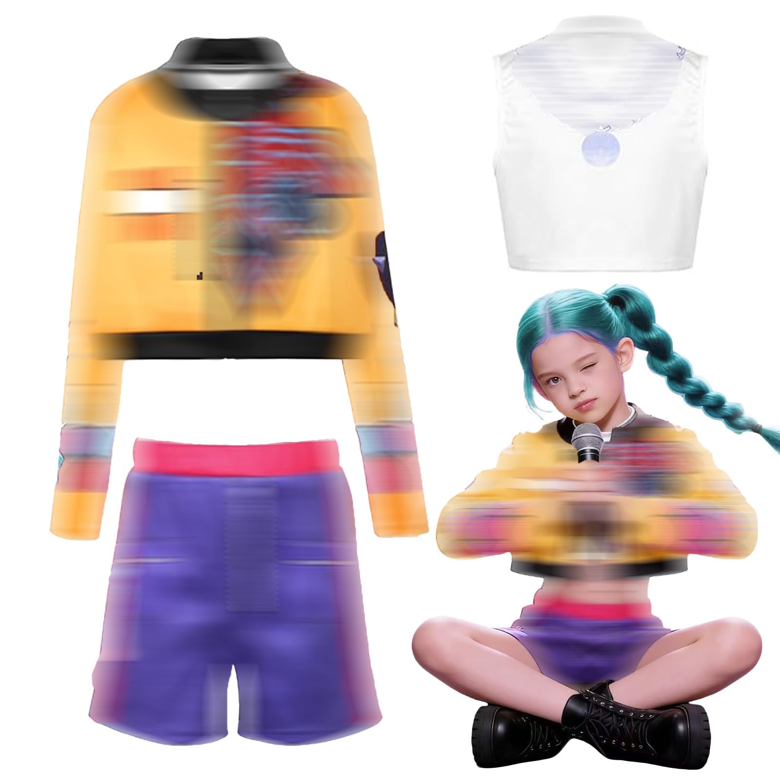 Cosplay Anime per Bambini - Corea Pop Singer Costume