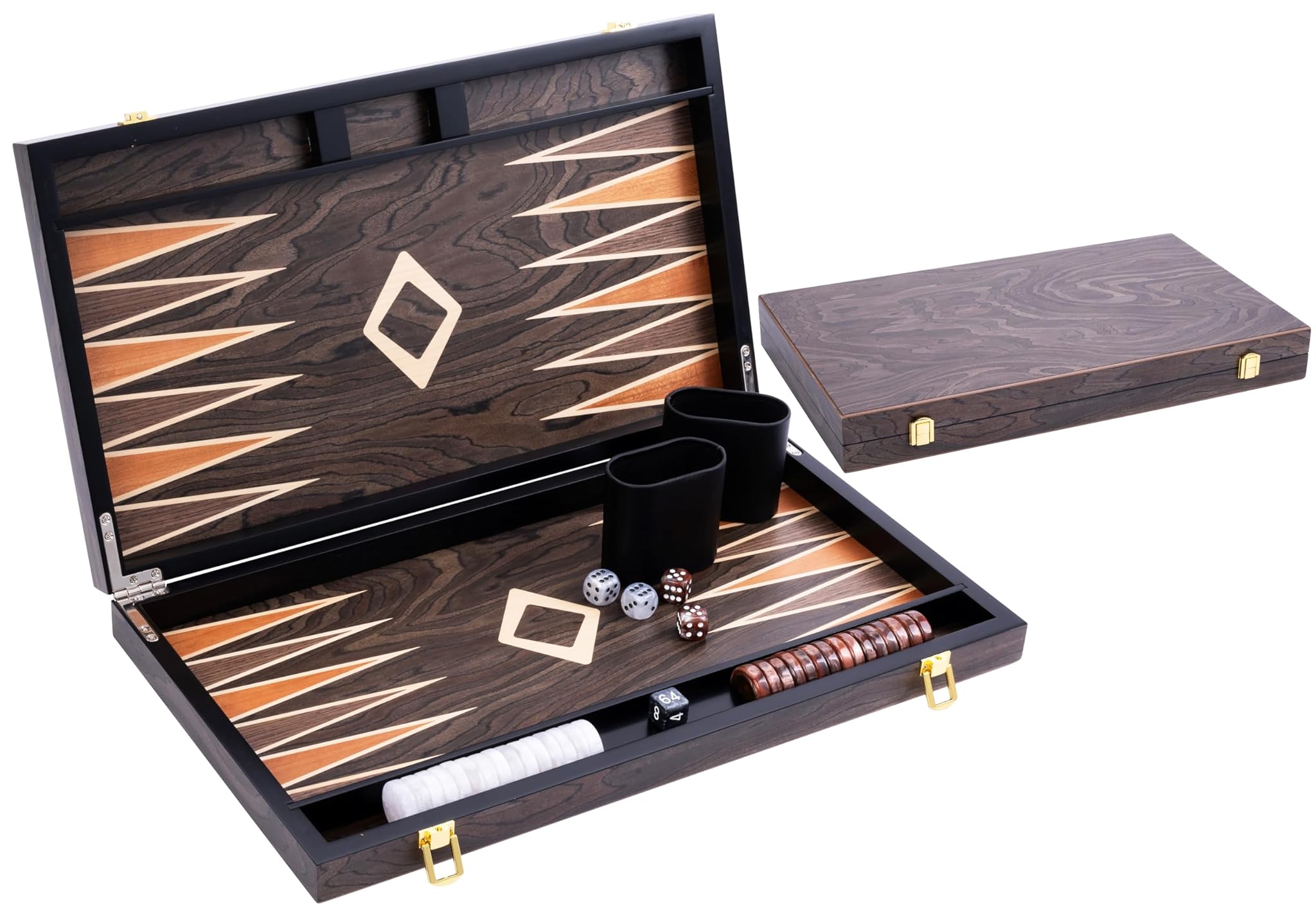 Engelhart Backgammon Deluxe 18 Pollici Marrone