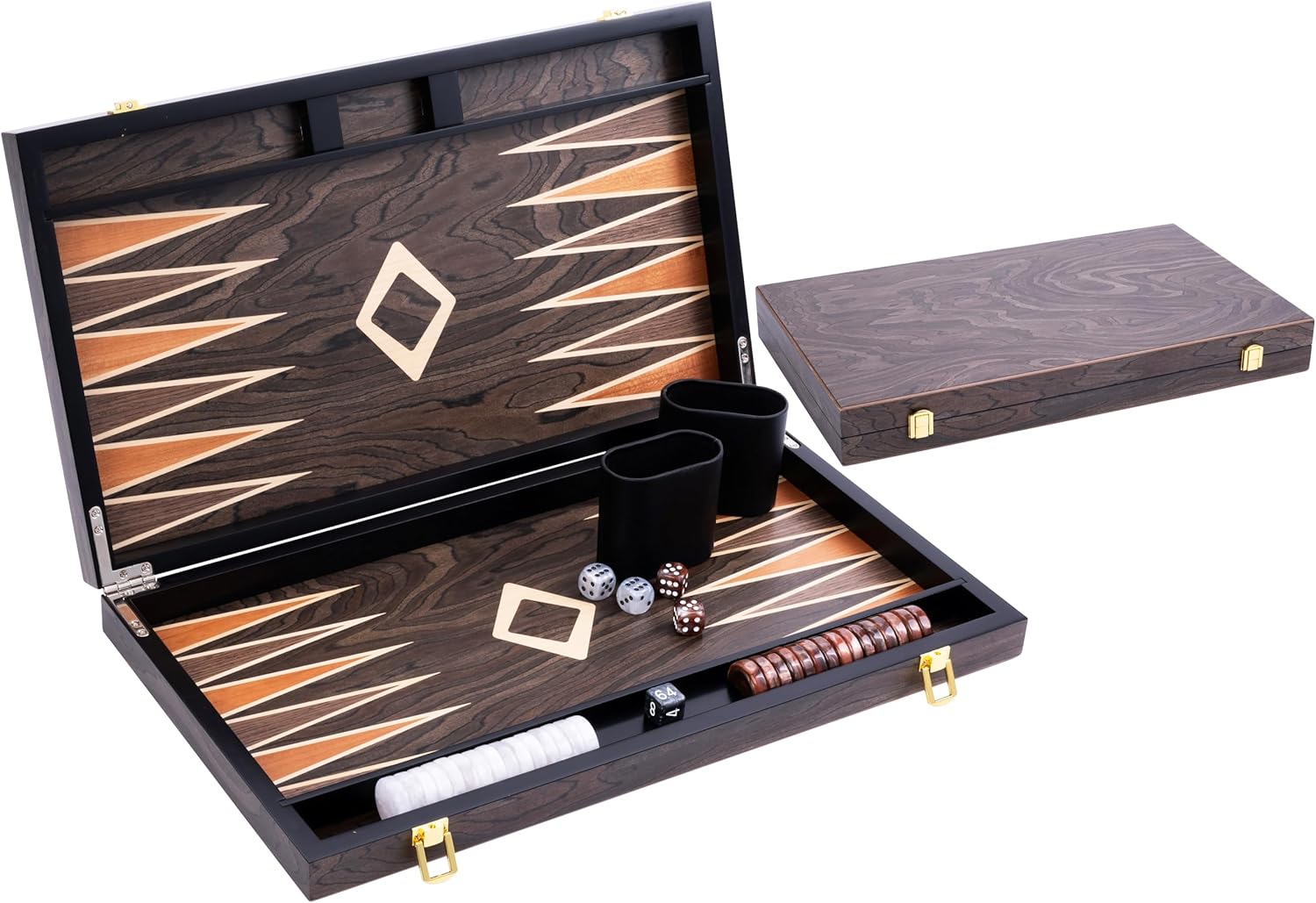 Engelhart Backgammon Deluxe 18 Pollici Marrone - immagine 1