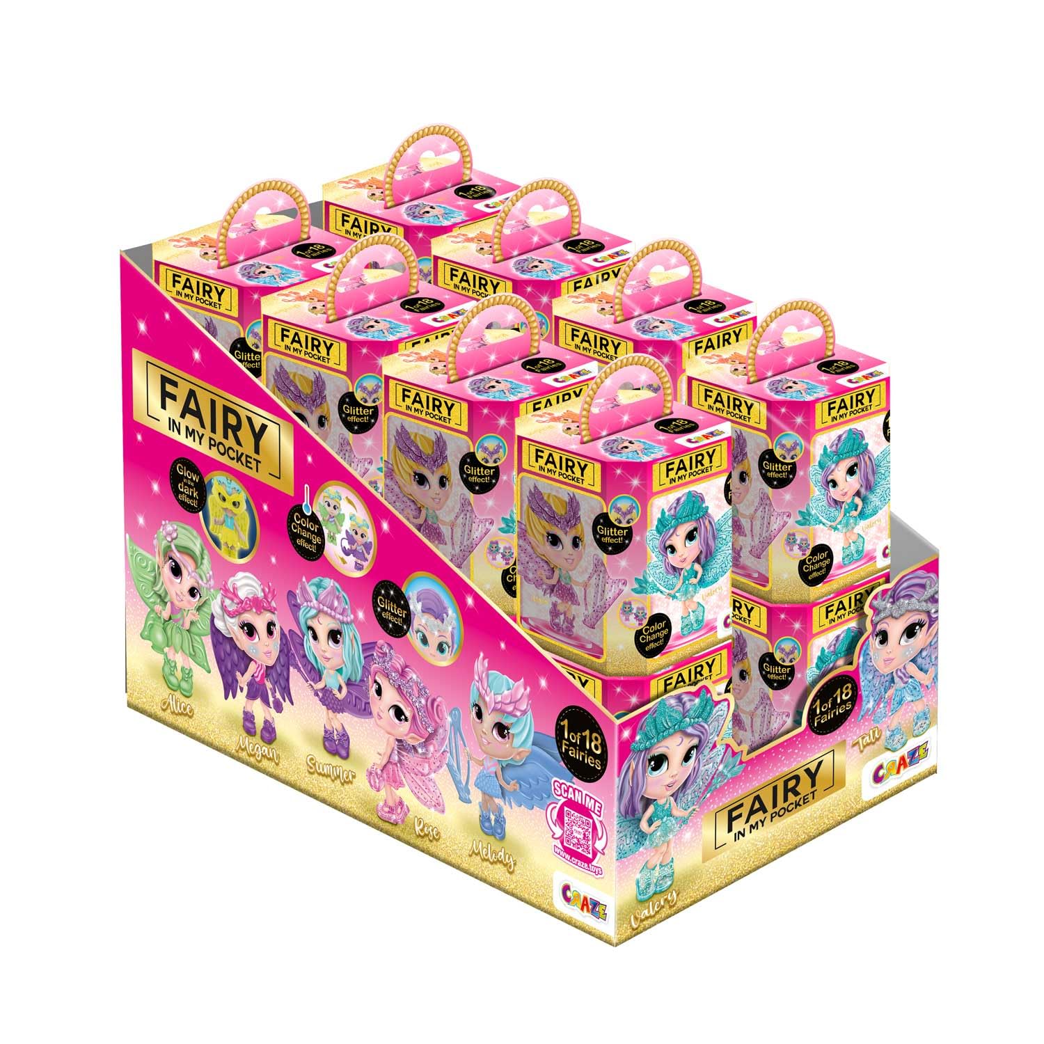 CRAZE Fairy In My Pocket - Set 16 Bambole con Ali