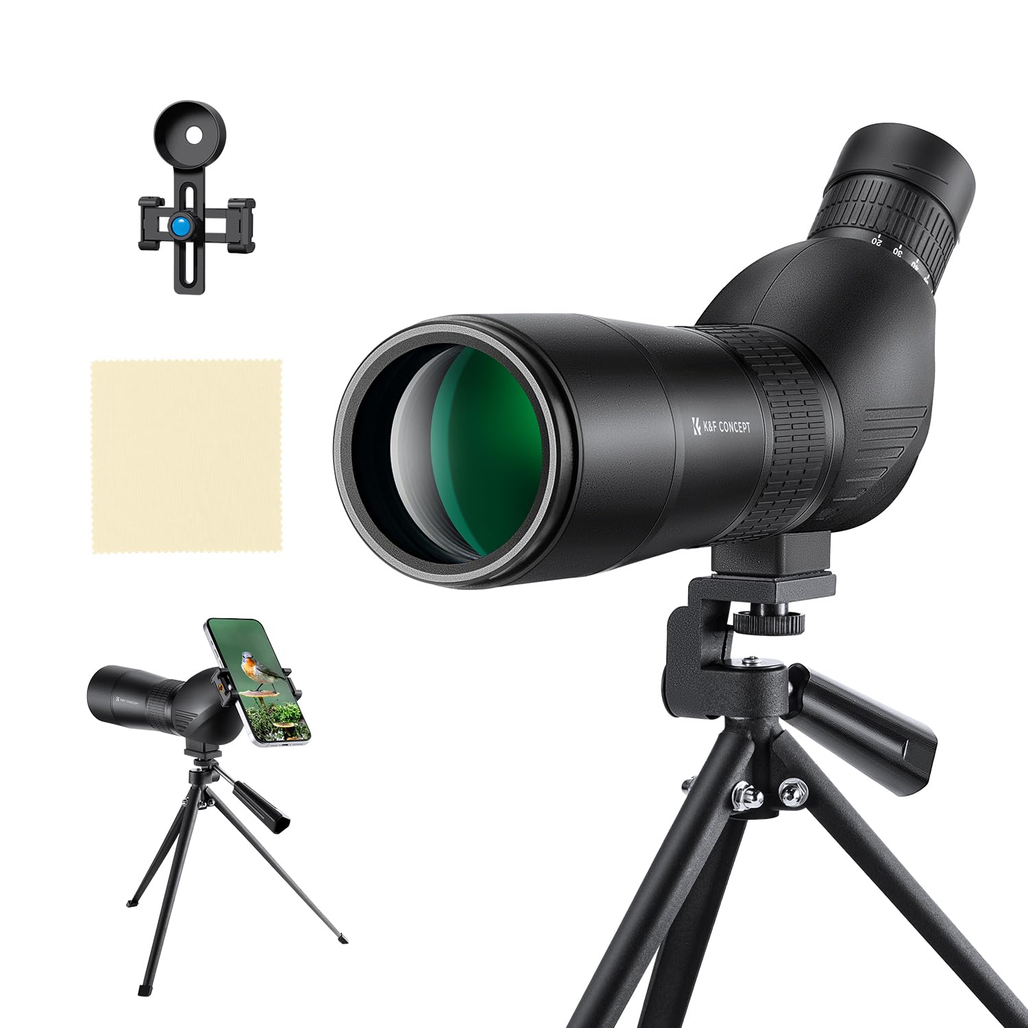 K&f Concept Telescopio Monoculare 20-60x60 Impermeabile